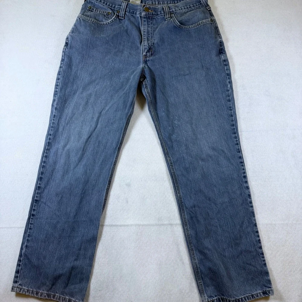 Carhartt‎ Mens Relaxed Fit Straight Leg Jeans Blue 101483-968 36x30